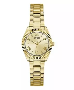 Женские аналоговые золотистые часы из нержавеющей стали, 30 мм GUESS, золото