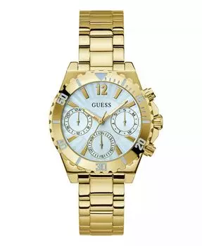 Женские аналоговые золотистые часы из нержавеющей стали, 39 мм GUESS, золото
