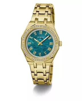 Женские аналоговые золотые часы из нержавеющей стали, 36 мм GUESS, золото