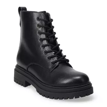 Женские армейские ботинки SO Meela на шнуровке, черный