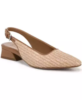 Женские асимметричные босоножки Ginger 2 с открытым мысом и квадратным каблуком Naturalizer, коричневый/бежевый