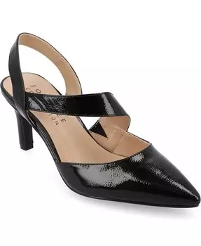 Женские асимметричные туфли-лодочки Scarlett с острым носком Journee Collection, черный