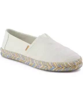 Женские эспадрильи Alpargata Rope 2.0 на плоской подошве без шнуровки TOMS, белый