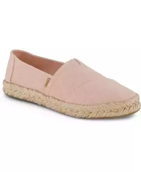Женские эспадрильи Alpargata Rope 2.0 на плоской подошве без шнуровки TOMS, розовый
