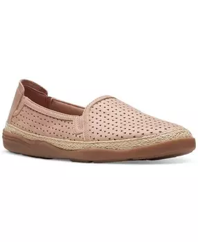 Женские эспадрильи без шнуровки Elaina Ruby на плоской подошве Clarks