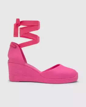 Женские эспадрильи Careen на танкетке из натурального и экологически чистого пеноматериала EVA с застежкой-ремешком Castaer, фуксия