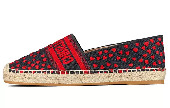 Женские эспадрильи Dior, красный/темно-синий