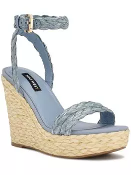 Женские эспадрильи Henri 3 с регулируемым ремешком на щиколотке Nine West, светло-голубой