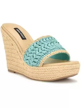 Женские эспадрильи Holand Slip On с открытым носком Nine West, светло-голубой