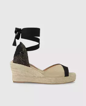 Женские эспадрильи из комбинированной ткани Lodi, черный