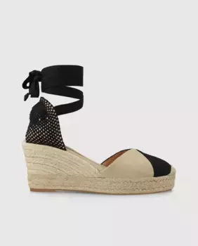 Женские эспадрильи из комбинированной ткани Lodi, черный