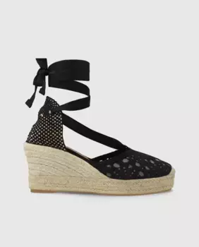 Женские эспадрильи из кружевной ткани Lodi, черный