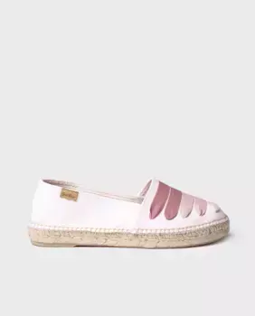 Женские эспадрильи из ткани на плоской подошве с лентами Toni Pons, розовый