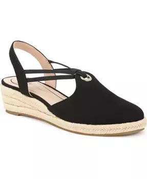 Женские эспадрильи Kennedy с закрытым мысом и клиновидной подошвой LifeStride, черный