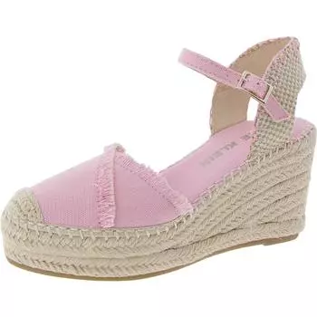 Женские эспадрильи LAKEN с ремешком на щиколотке и танкеткой Anne Klein, розовый