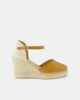 Женские эспадрильи на джутовой танкетке и перекрещенным верхом Latouche, бежевый