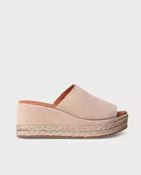 Женские эспадрильи на открытой платформе из замши Toni Pons, бежевый