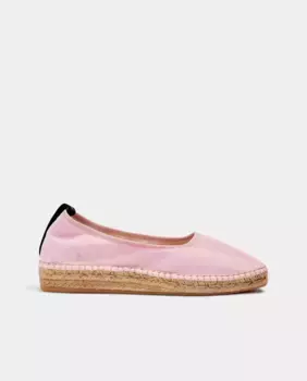 Женские эспадрильи на плоской подошве из эластичной ткани Naguisa, розовый
