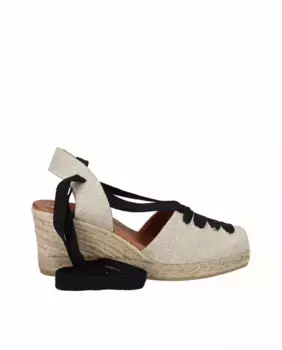Женские эспадрильи на танкетке из льна в стиле Гойес Viguera, натуральный