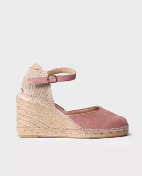 Женские эспадрильи на танкетке из ткани с пряжкой Toni Pons, розовый