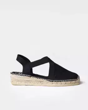 Женские эспадрильи на танкетке из ткани на резинках Toni Pons, чёрный