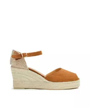 Женские эспадрильи на танкетке с джутовой подошвой CASTELL MENORCA, бежевый