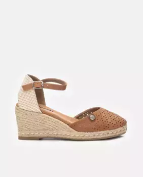 Женские эспадрильи на танкетке с пряжкой Refresh, цвет Camel