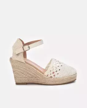 Женские эспадрильи на танкетке с застежкой на пряжке Xti, белый