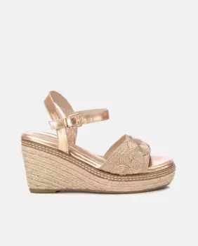 Женские эспадрильи на танкетке с застежкой на пряжке Xti, цвет Nude