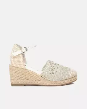 Женские эспадрильи на танкетке с застежкой на пряжке Xti, белый