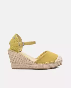 Женские эспадрильи на танкетке с застежкой на пряжке Xti, зеленый