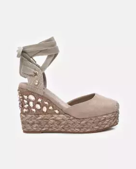 Женские эспадрильи на танкетке с застежкой на ленту Xti, коричневый