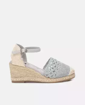 Женские эспадрильи на танкетке с застежкой на пряжке Xti, серый