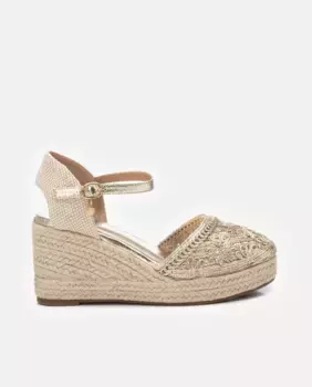 Женские эспадрильи на танкетке с застежкой-пряжкой Xti, золотой