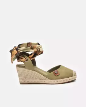 Женские эспадрильи на танкетке с застежкой-ремешком Refresh, цвет Kaki