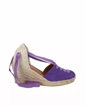 Женские эспадрильи на высокой танкетке из замши в стиле гойескас Viguera, пурпурный