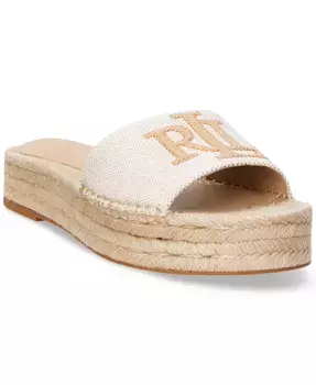 Женские эспадрильи Polly на плоской подошве Lauren Ralph Lauren, коричневый