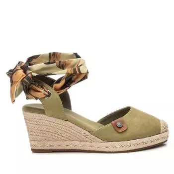 Женские эспадрильи Refresh с широкими ленточными шнурками Xti, цвет kakhi