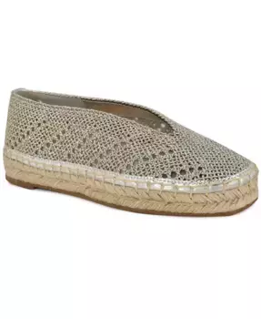 Женские эспадрильи Rorie Woven Slip-On на плоской подошве Nine West, серебряный
