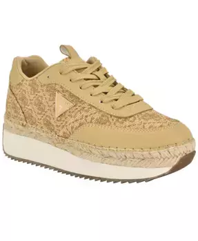 Женские эспадрильи Stefen на шнуровке с платформой GUESS, золотой