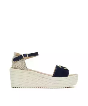 Женские эспадрильи темно-синего цвета на танкетке CASTELL MENORCA