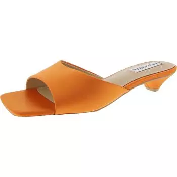 Женские атласные босоножки-мюли Joanie Kitten Steve Madden, цвет orange satin