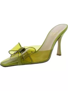 Женские атласные мюли Dimante с квадратным носком Nalebe, зеленый