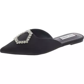 Женские атласные мюли Flore с отделкой Steve Madden, цвет black satin