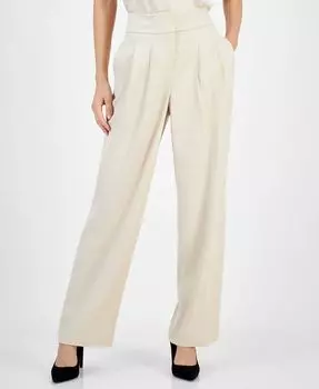 Женские атласные широкие брюки Bar III, коричневый