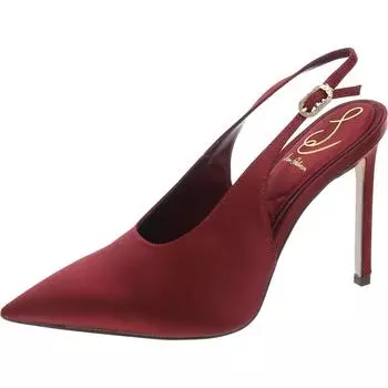 Женские атласные туфли Alina с пряжкой на каблуке Sam Edelman, цвет burgundy satin