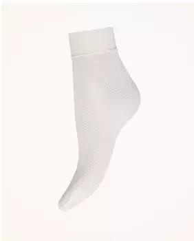 Женские ажурные носки белого цвета Wolford, белый