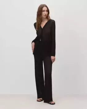 Женские ажурные трикотажные брюки Simorra, чёрный