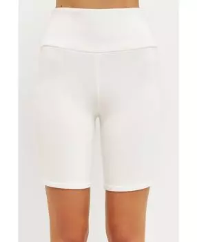 Женские байкерские шорты Grey Lab, белый