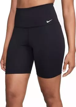 Женские байкерские шорты Nike One Dri-FIT с высокой талией (7 дюймов), черный